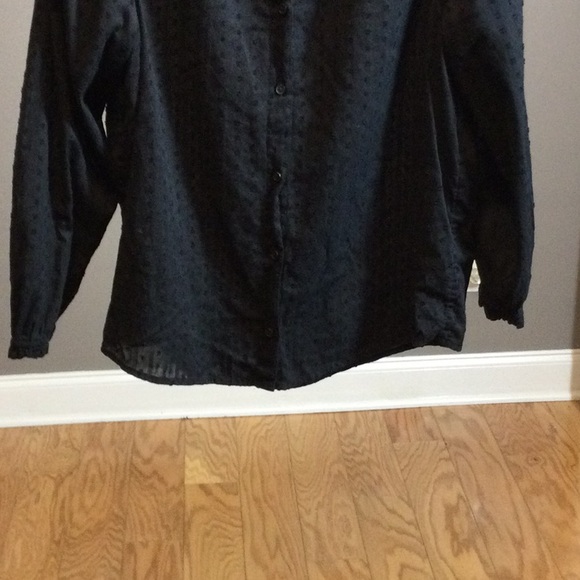 S J. Crew black button down blouse - Picture 6 of 15